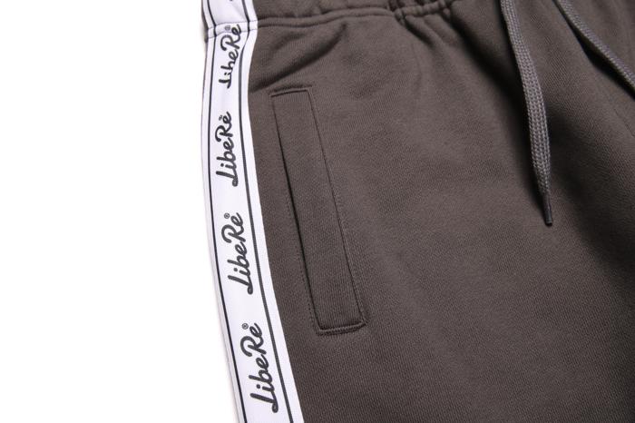 TAPE SWEAT PANTS/CHARCOAL