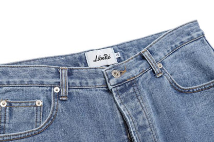 CUT CROP DENIM/LIGHT BLUE
