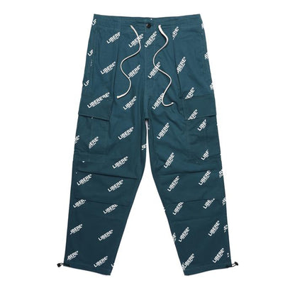UTILITY CARGO PANTS/BLUE GREEN