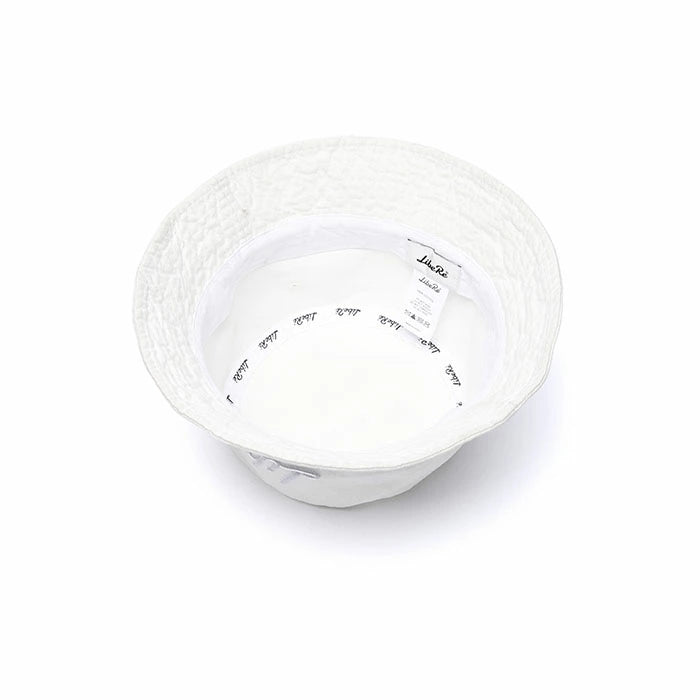 COLOR BUCKET HAT/WHITE