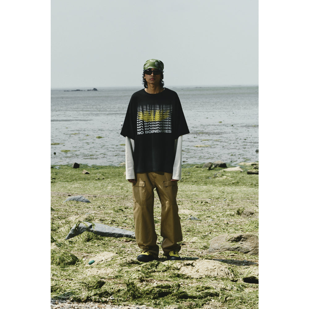 NO BOUNDARIES T-SHIRTS / BLACK