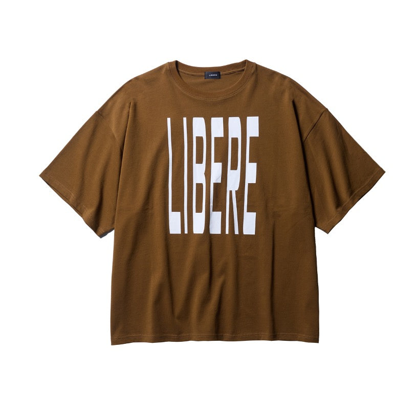 LIBERE LOGO T-SHIRTS / BROWN