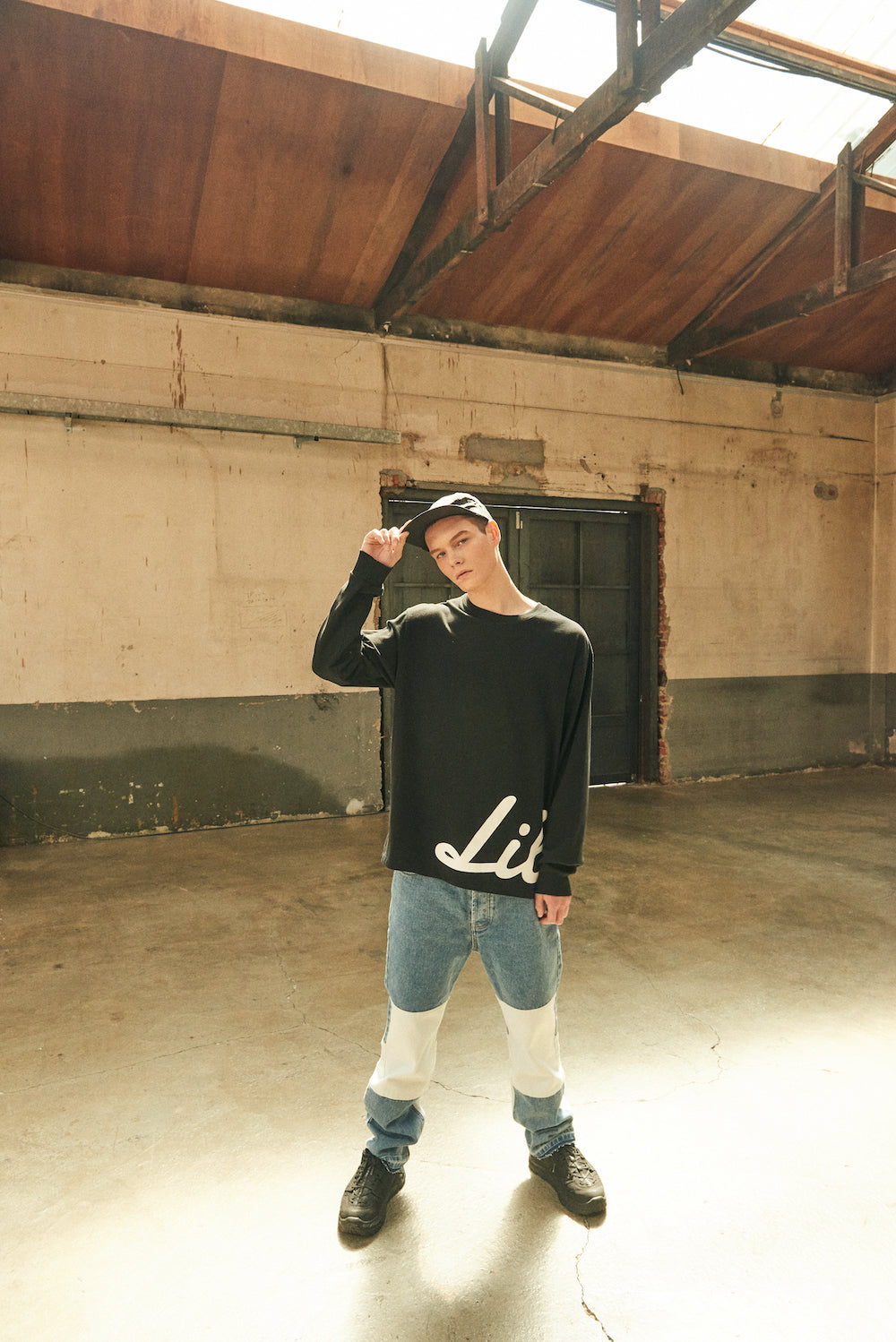 CUT CROP DENIM/LIGHT BLUE
