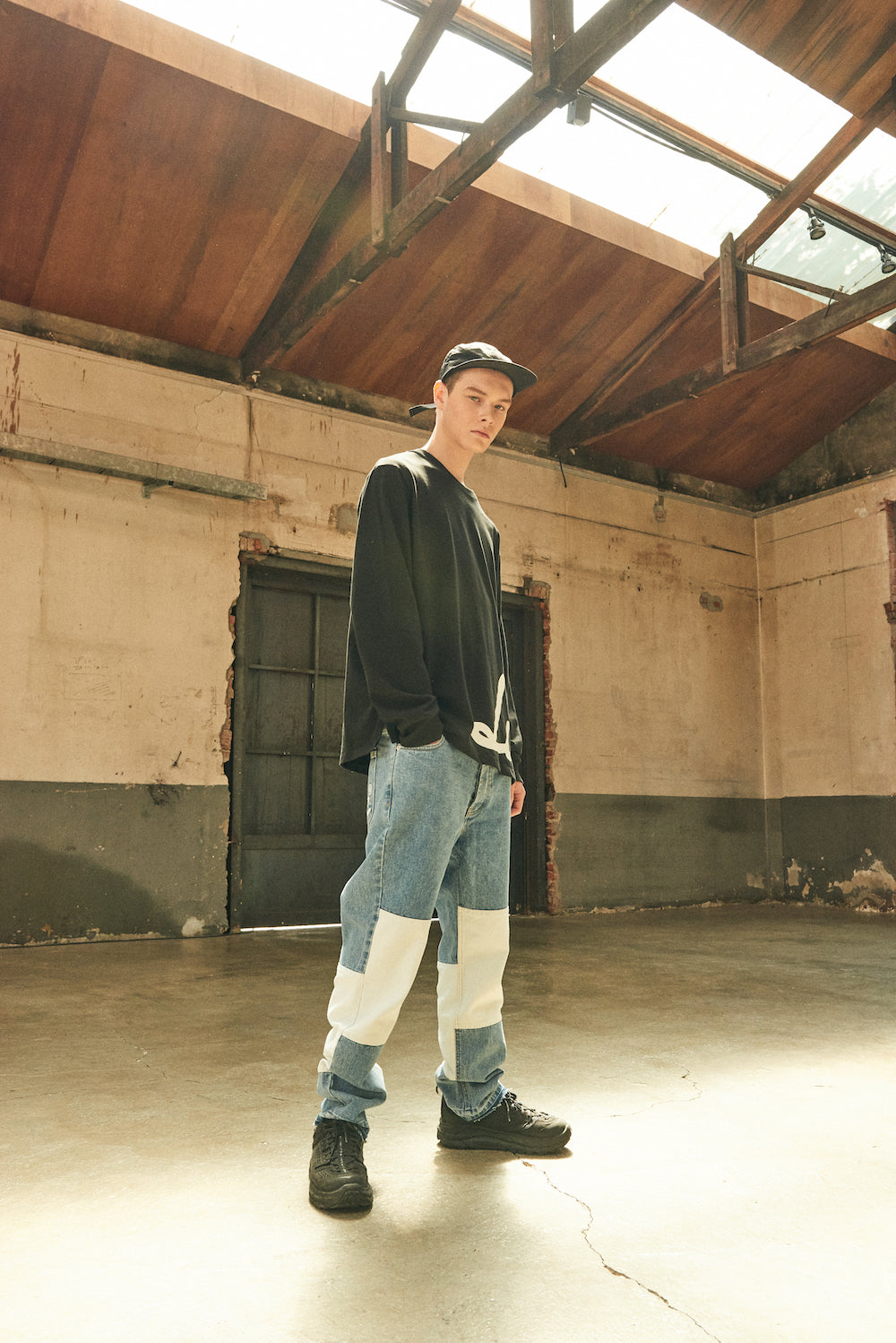 CUT CROP DENIM/LIGHT BLUE