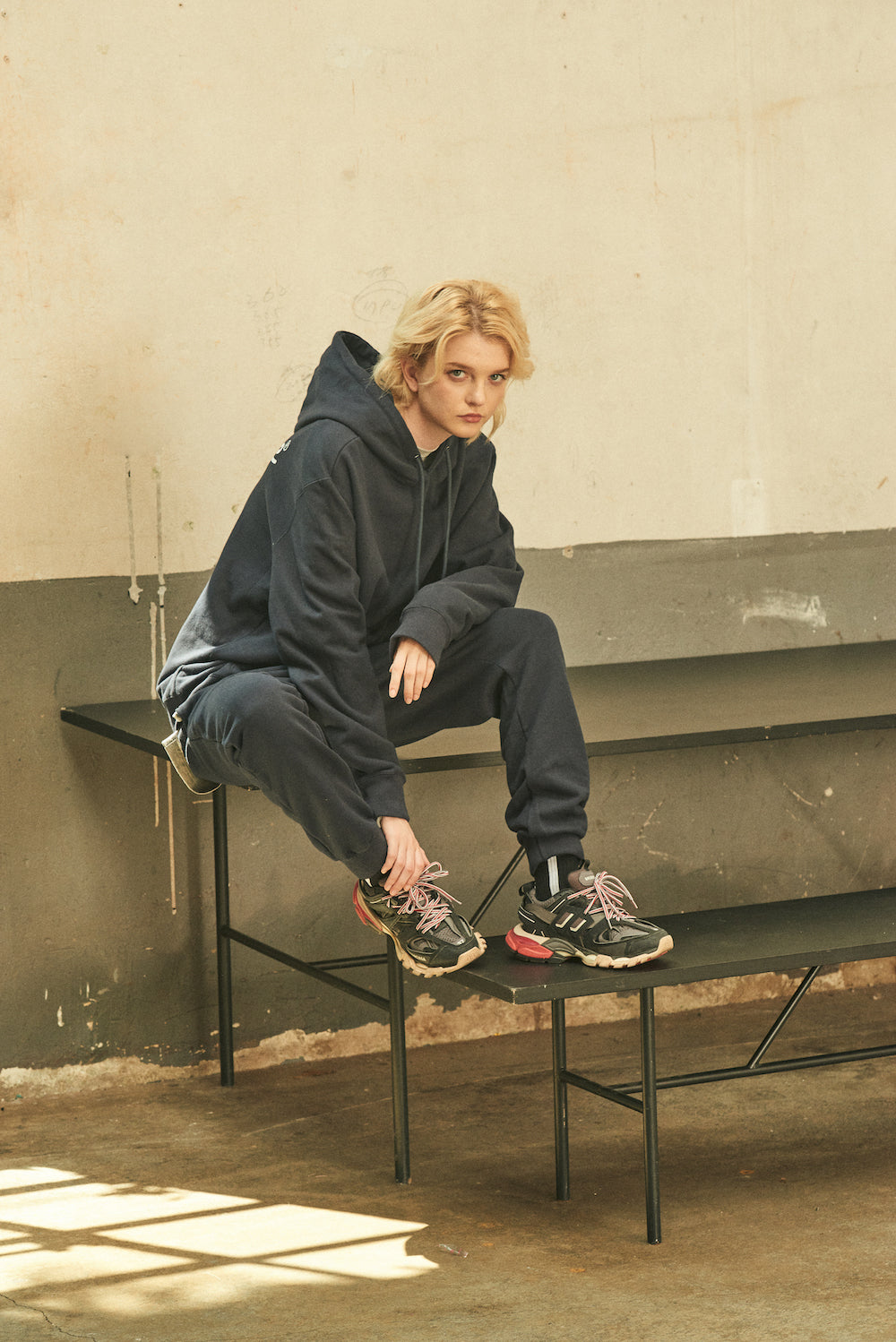 BASIC SWEAT PANTS/NAVY