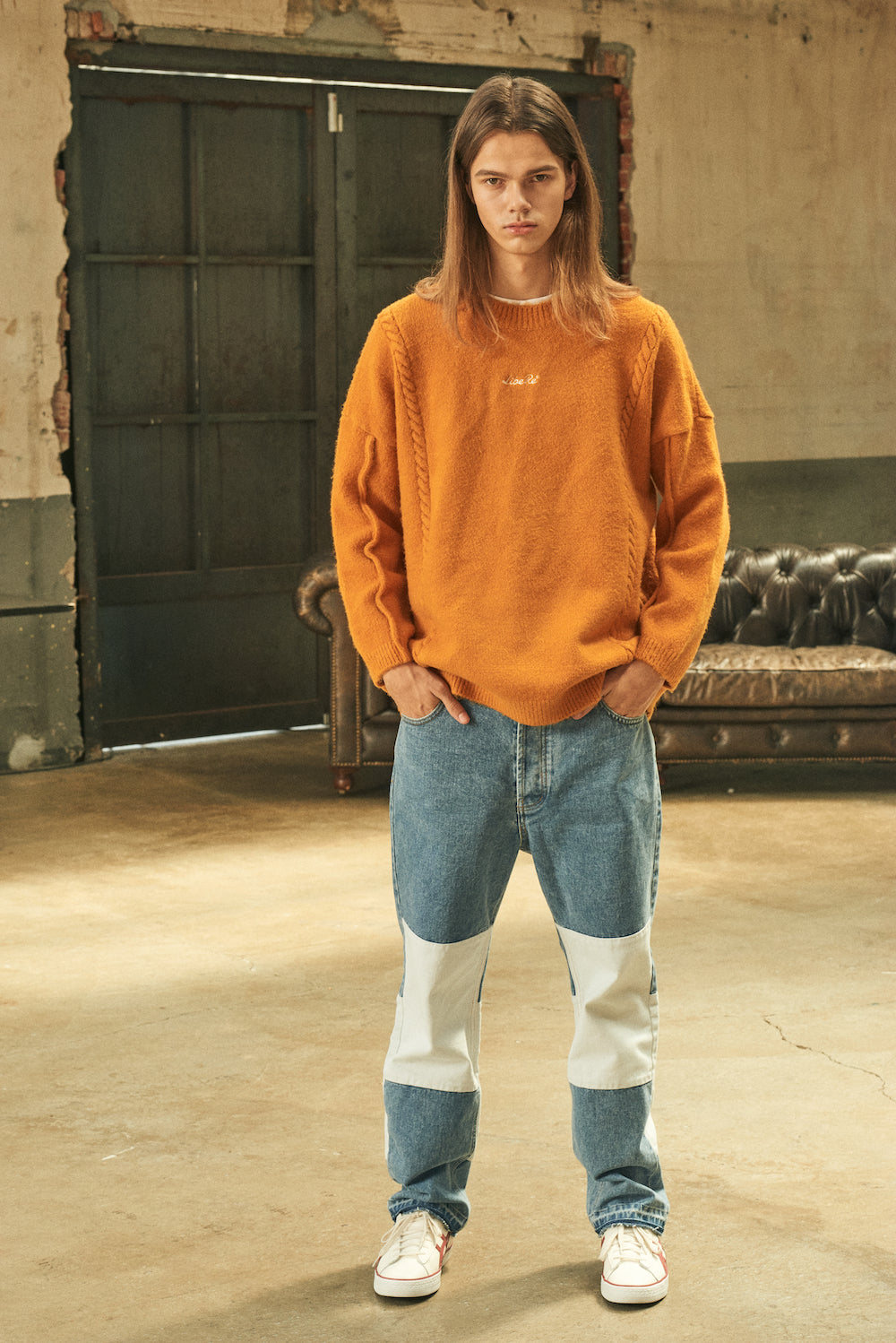 CUT CROP DENIM/LIGHT BLUE