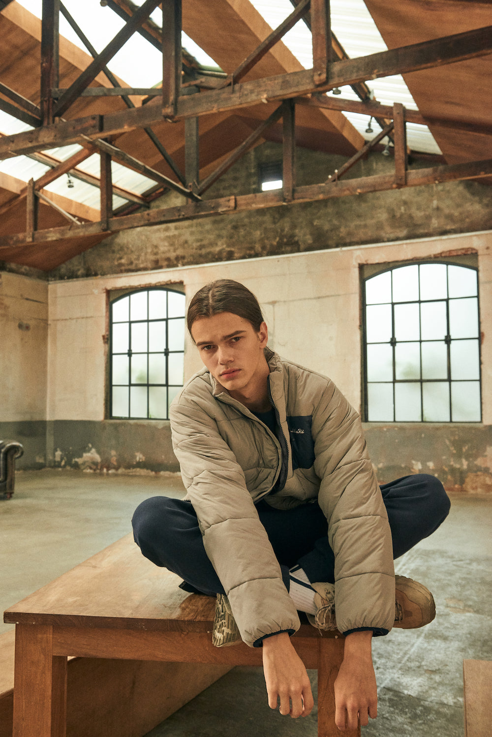 CROP PARKA/GRAY