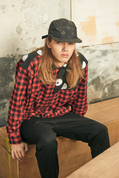 DOT FLANNEL SHIRTS/RED