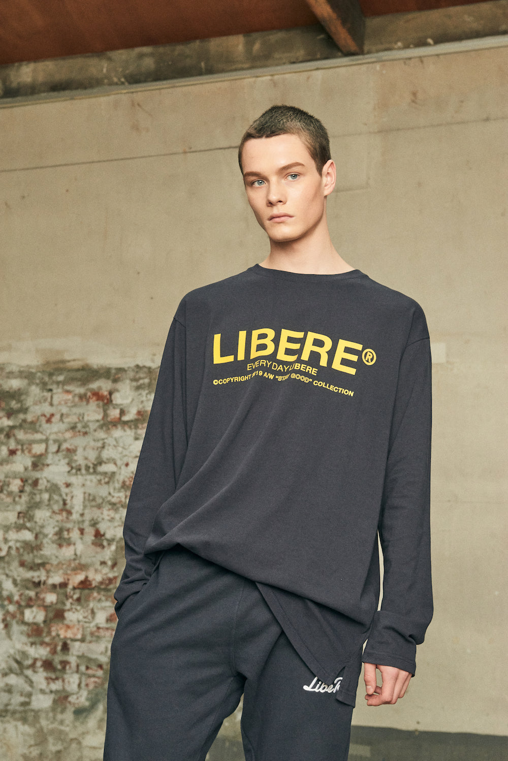 BASIC SWEAT PANTS/NAVY