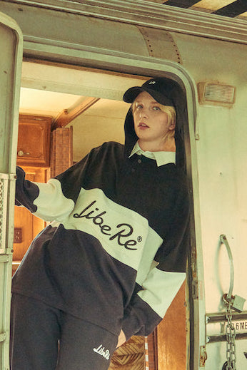 LOGO RUGBY POLO SHIRTS/NAVY