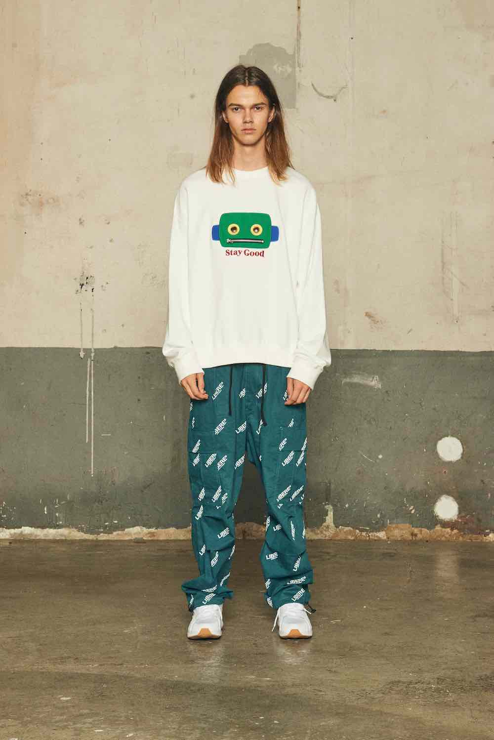 UTILITY CARGO PANTS/BLUE GREEN