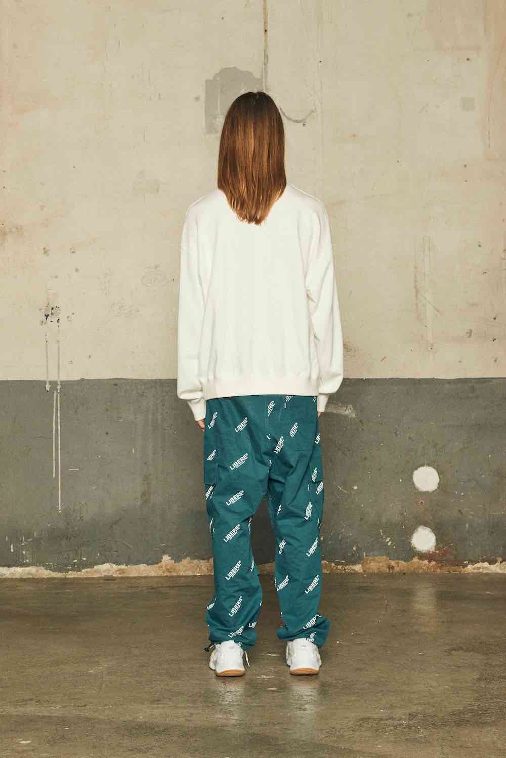 UTILITY CARGO PANTS/BLUE GREEN