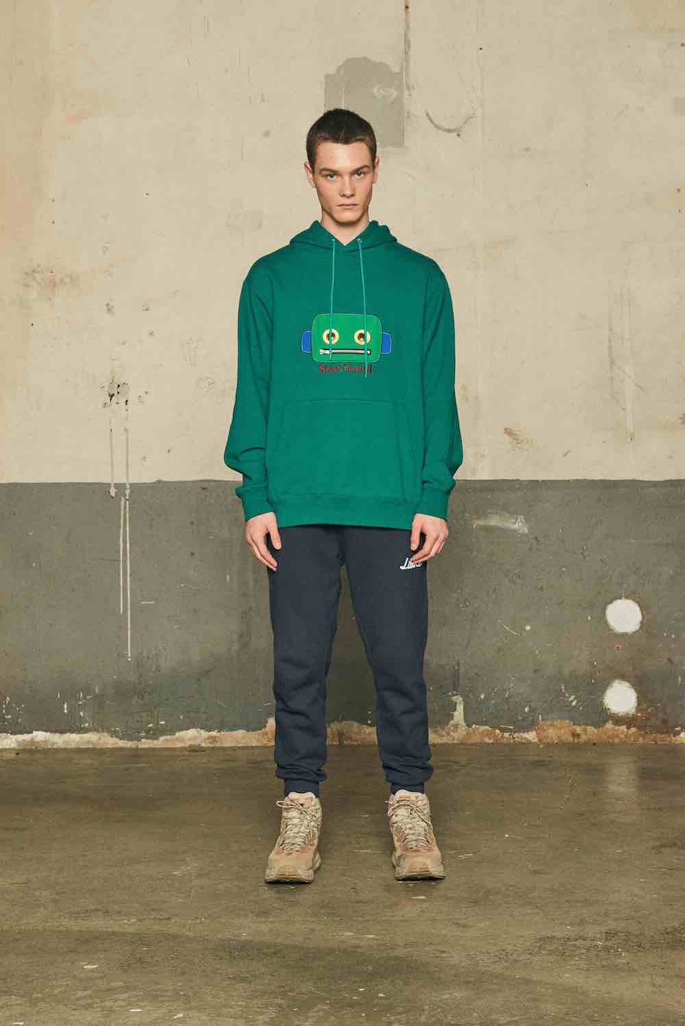 ICON HOODIE/BLUE GREEN