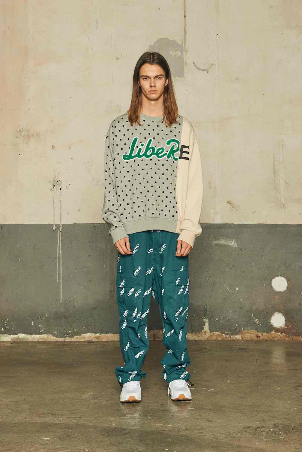 UTILITY CARGO PANTS/BLUE GREEN