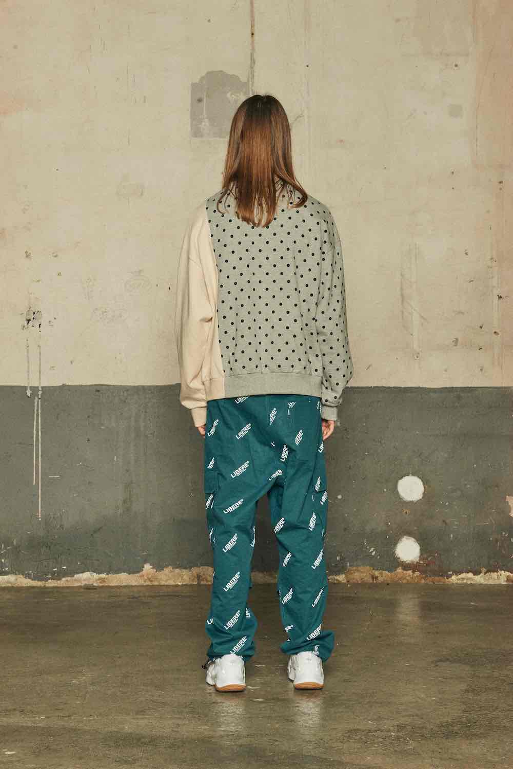 UTILITY CARGO PANTS/BLUE GREEN