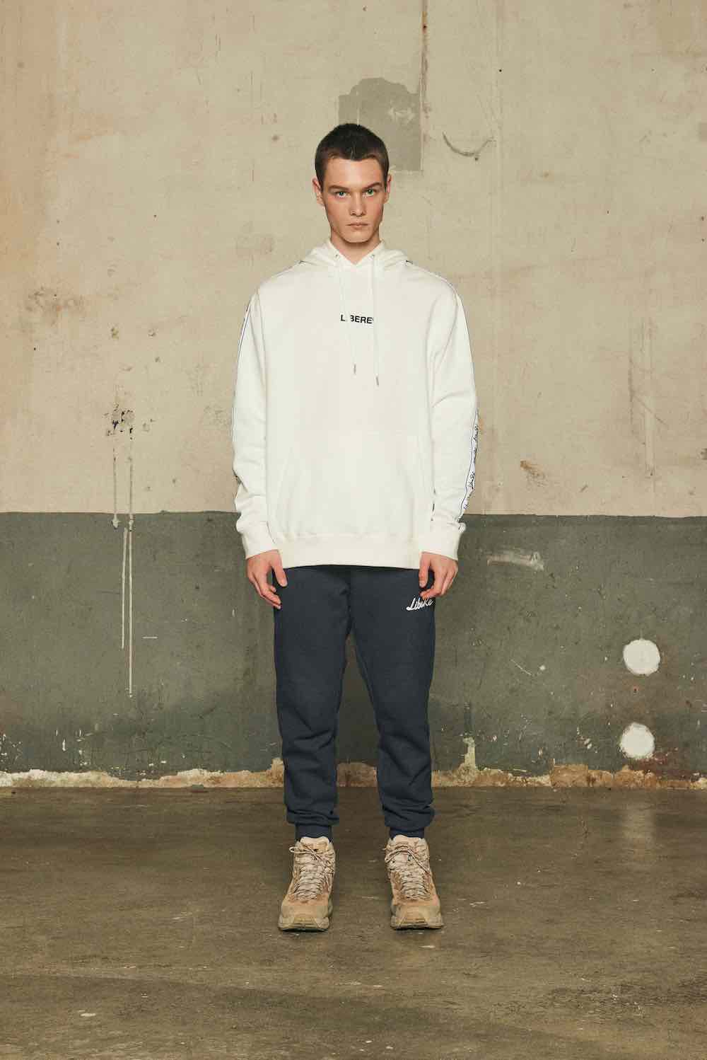 TAPE HOODIE/WHITE