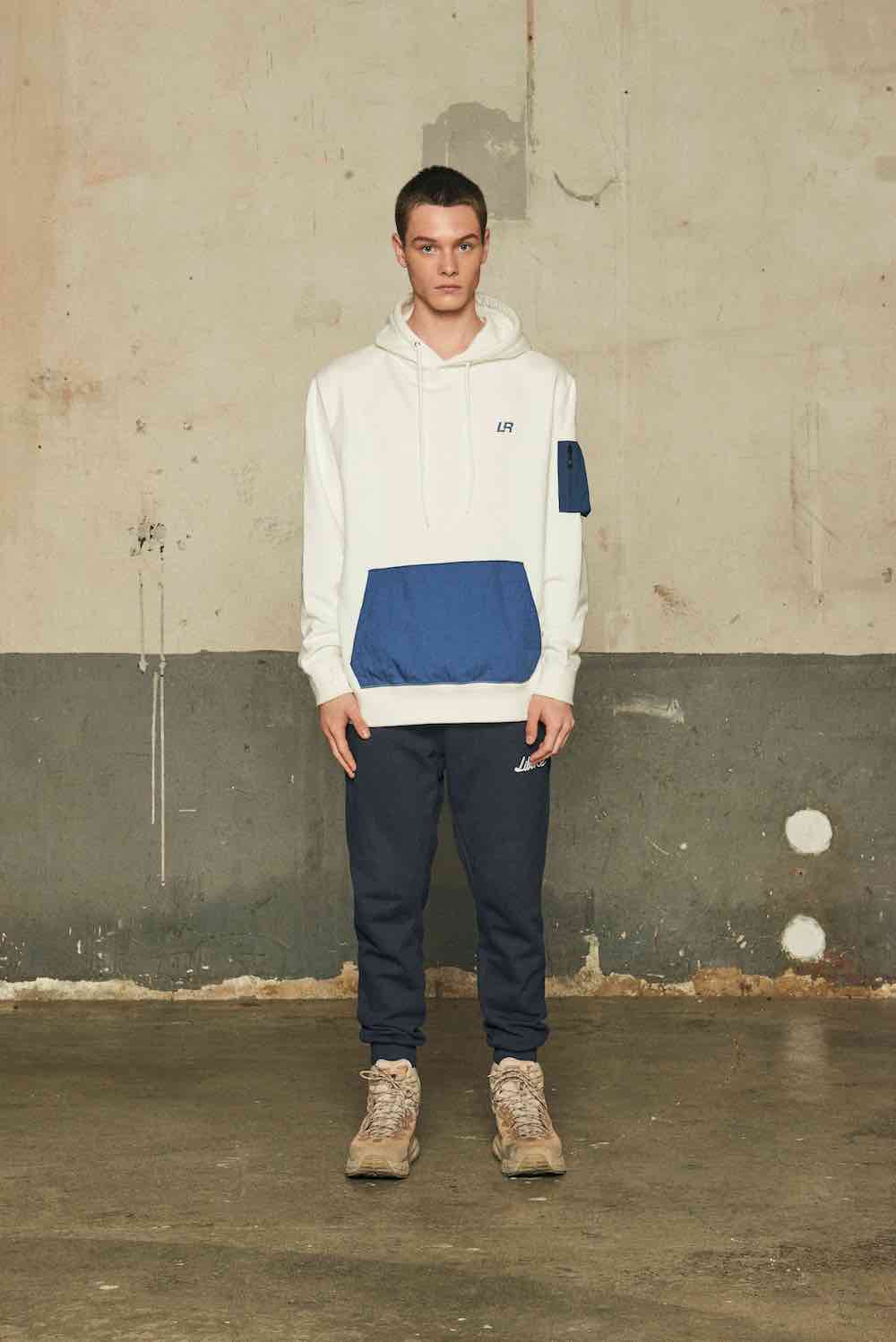 LR POCKET HOODIE/WHITE