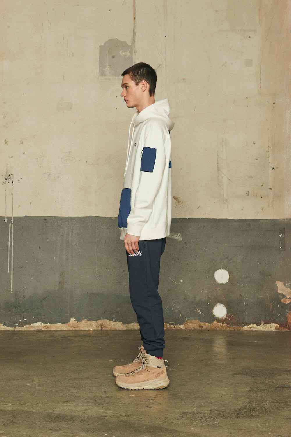 LR POCKET HOODIE/WHITE