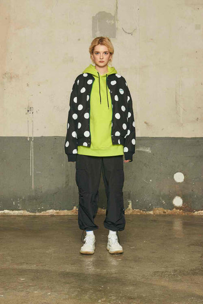 LOGO REVERSIBLE JACKET/BLUE GREEN×BLACK