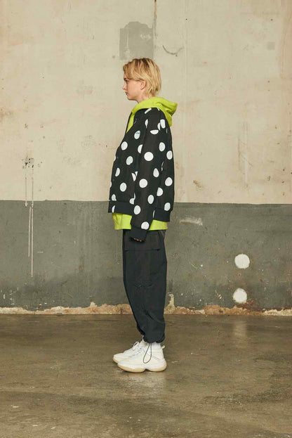 LOGO REVERSIBLE JACKET/BLUE GREEN×BLACK