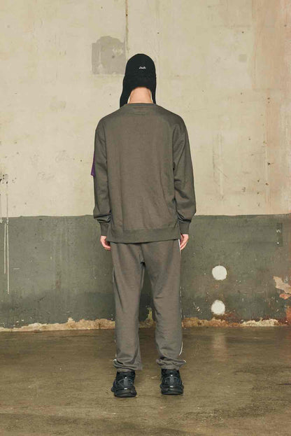 TAPE SWEAT PANTS/CHARCOAL