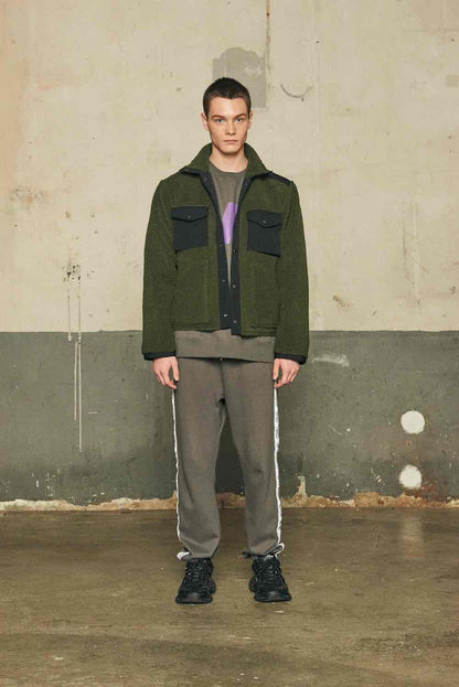 REVERSIBLE WORK JACKET/BLACK×KHAKI
