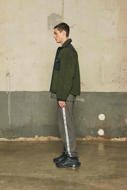 REVERSIBLE WORK JACKET/BLACK×KHAKI