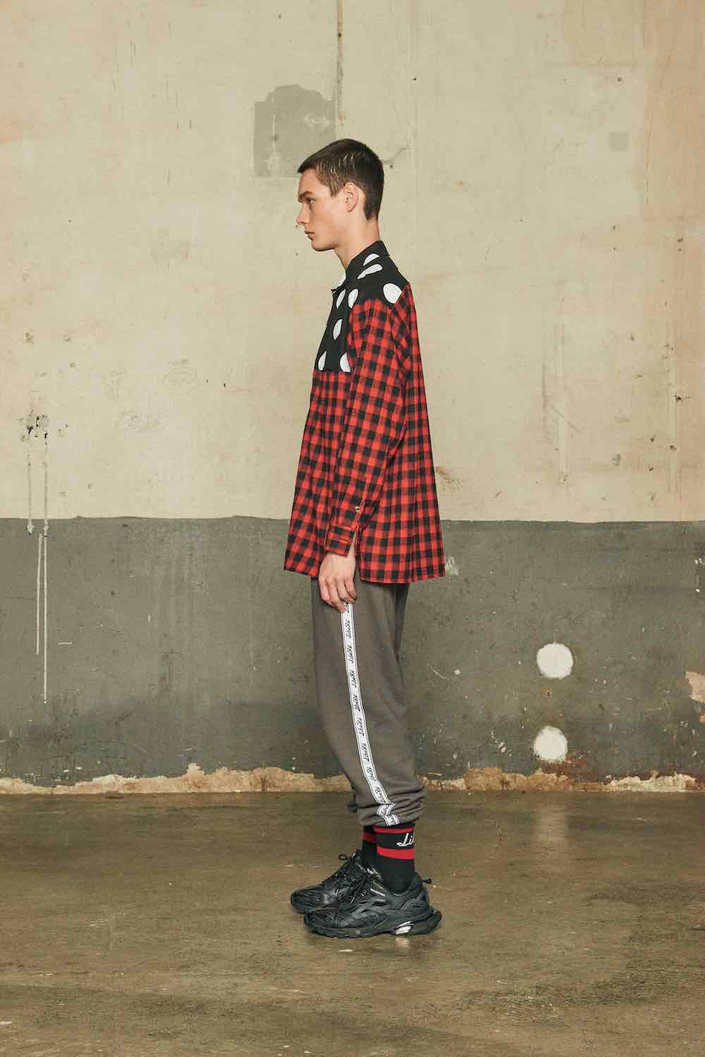 DOT FLANNEL SHIRTS/RED