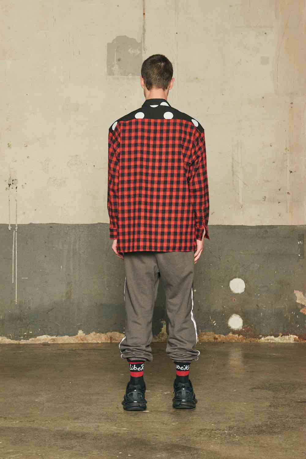 DOT FLANNEL SHIRTS/RED