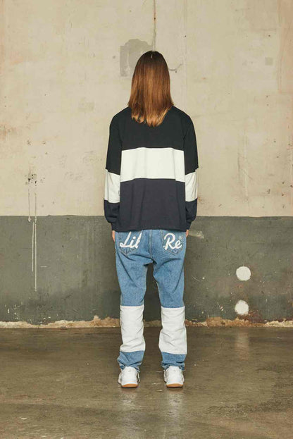 CUT CROP DENIM/LIGHT BLUE
