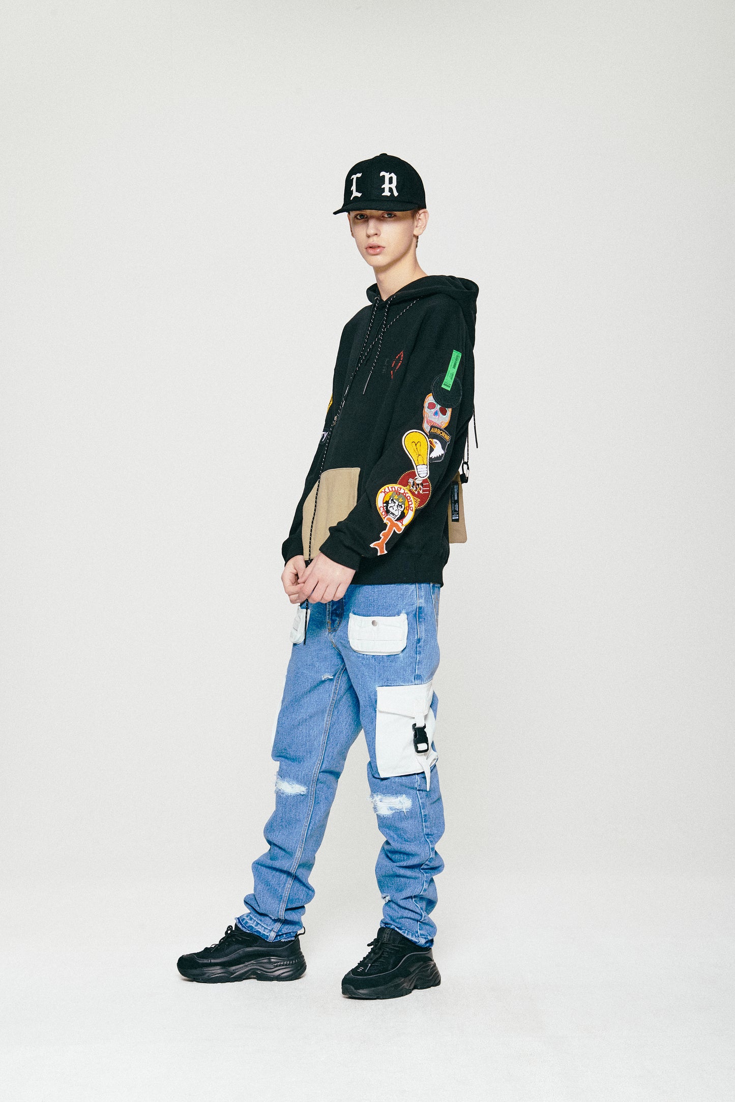 TWOFACE HOODIE / BLACK