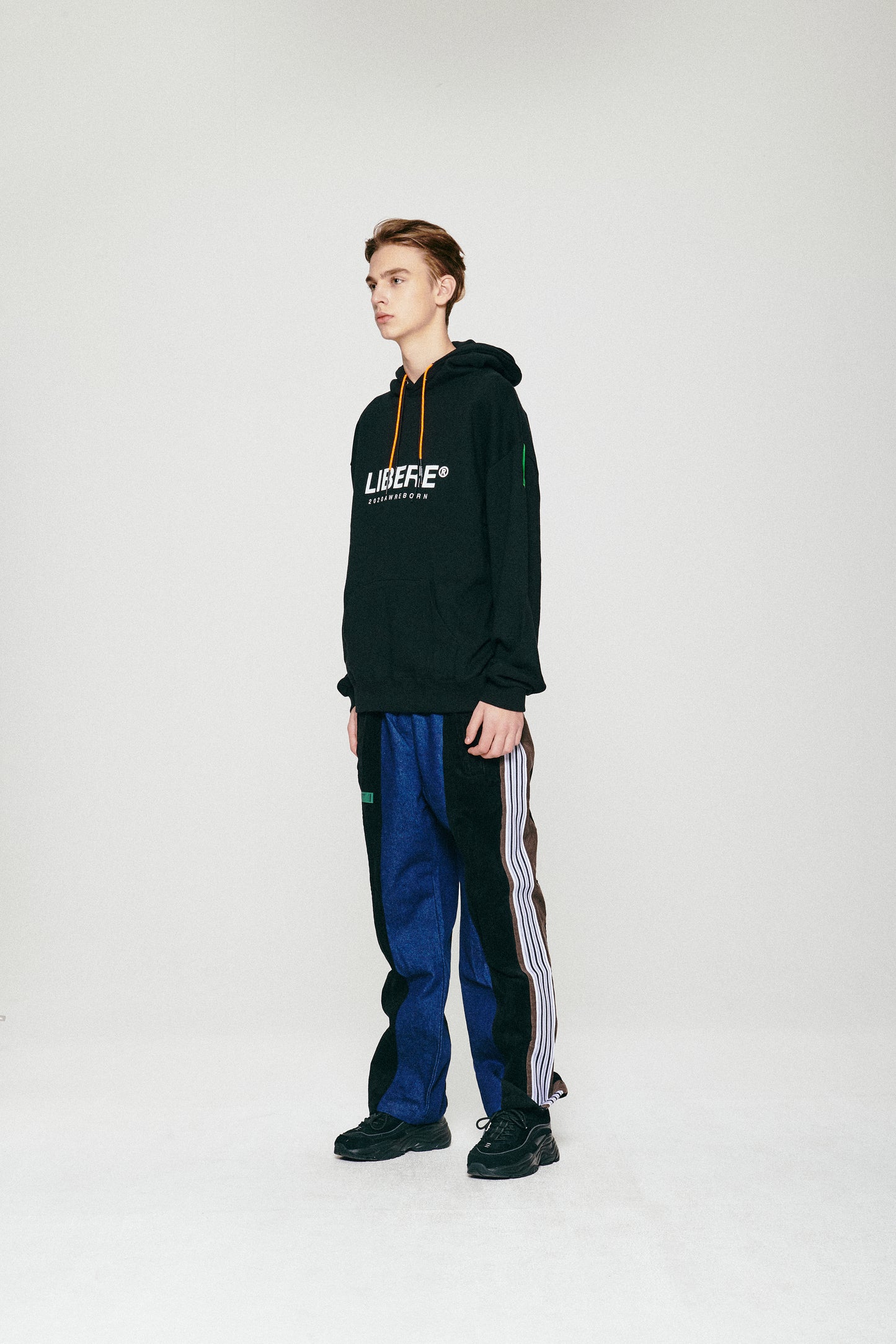 CZ WIDE ZIP PANTS / NAVY