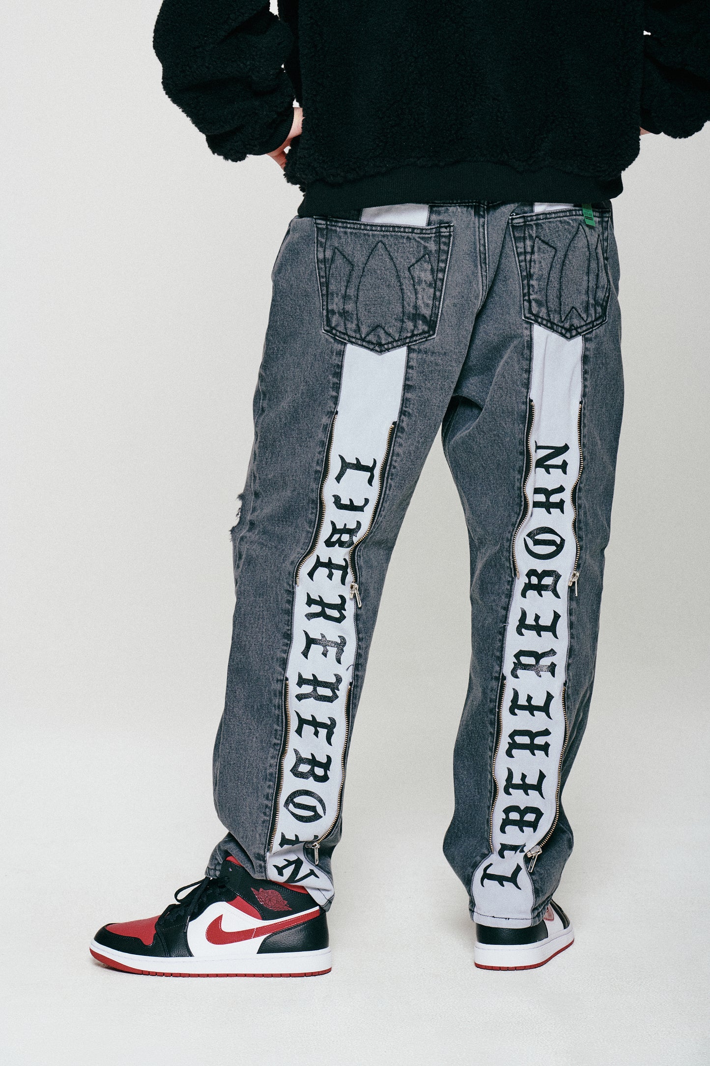 REBORN TWO FACE JEANS / BLACK