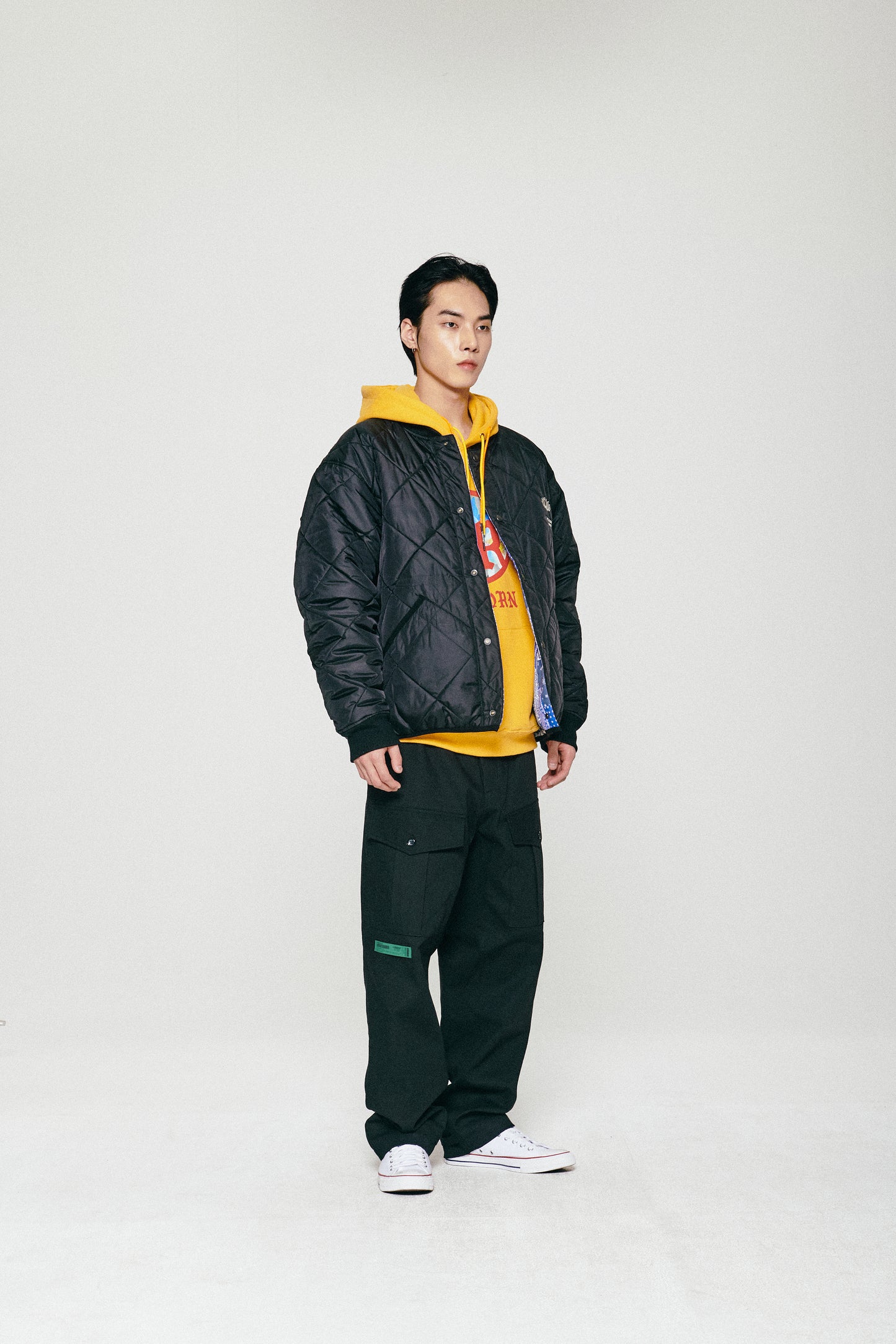 WIDE WORK PANTS / BLACK