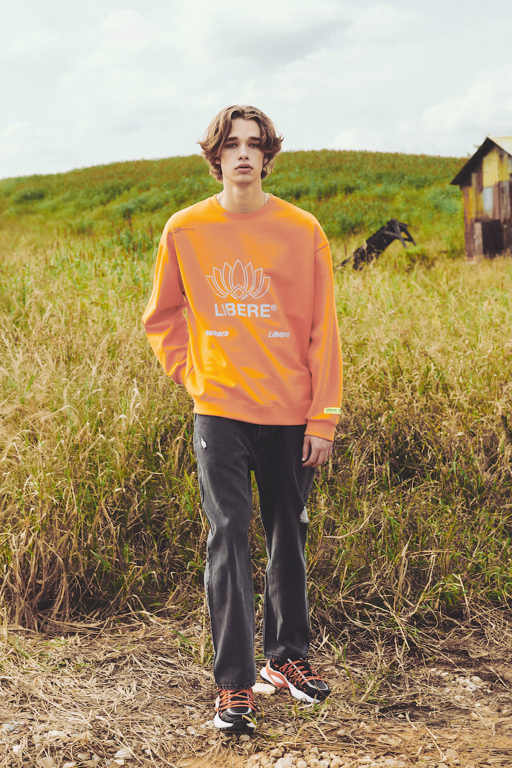 LOTUS SWEATSHIRTS / ORANGE
