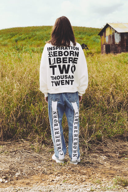 MOCKNECK SWEATSHIRTS / NATURAL WHITE