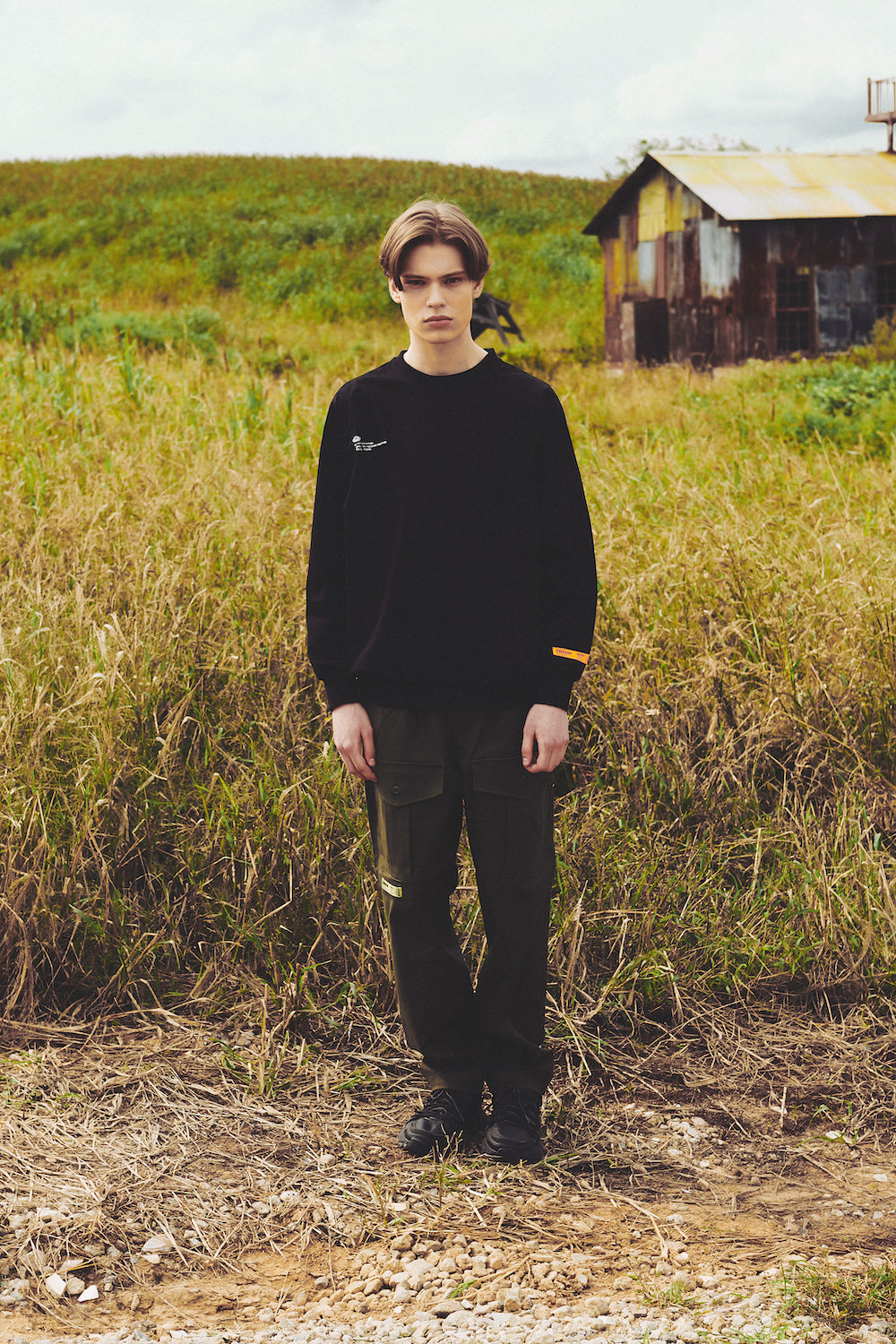 WIDE WORK PANTS / OLIVE