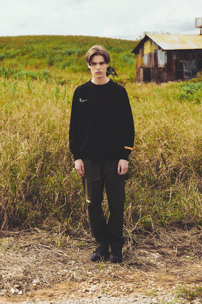 WIDE WORK PANTS / OLIVE