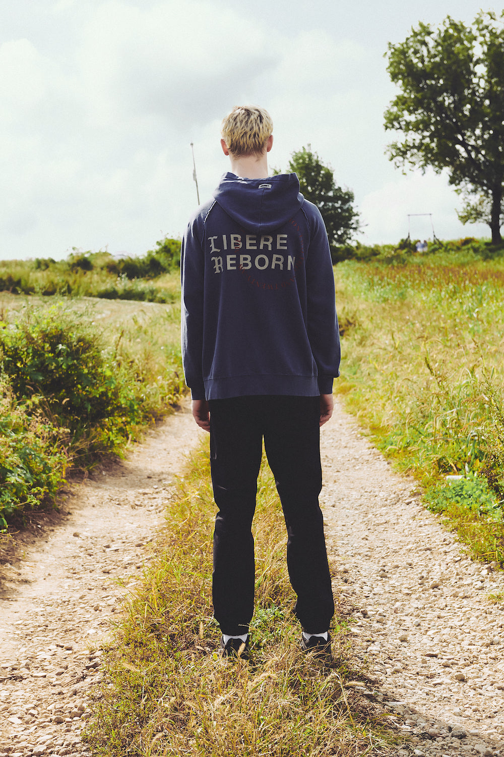 RB RAGLAN HOODIE / NAVY