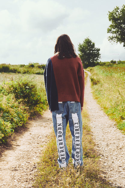 REBORN TWO FACE JEANS / LIGHE BLUE