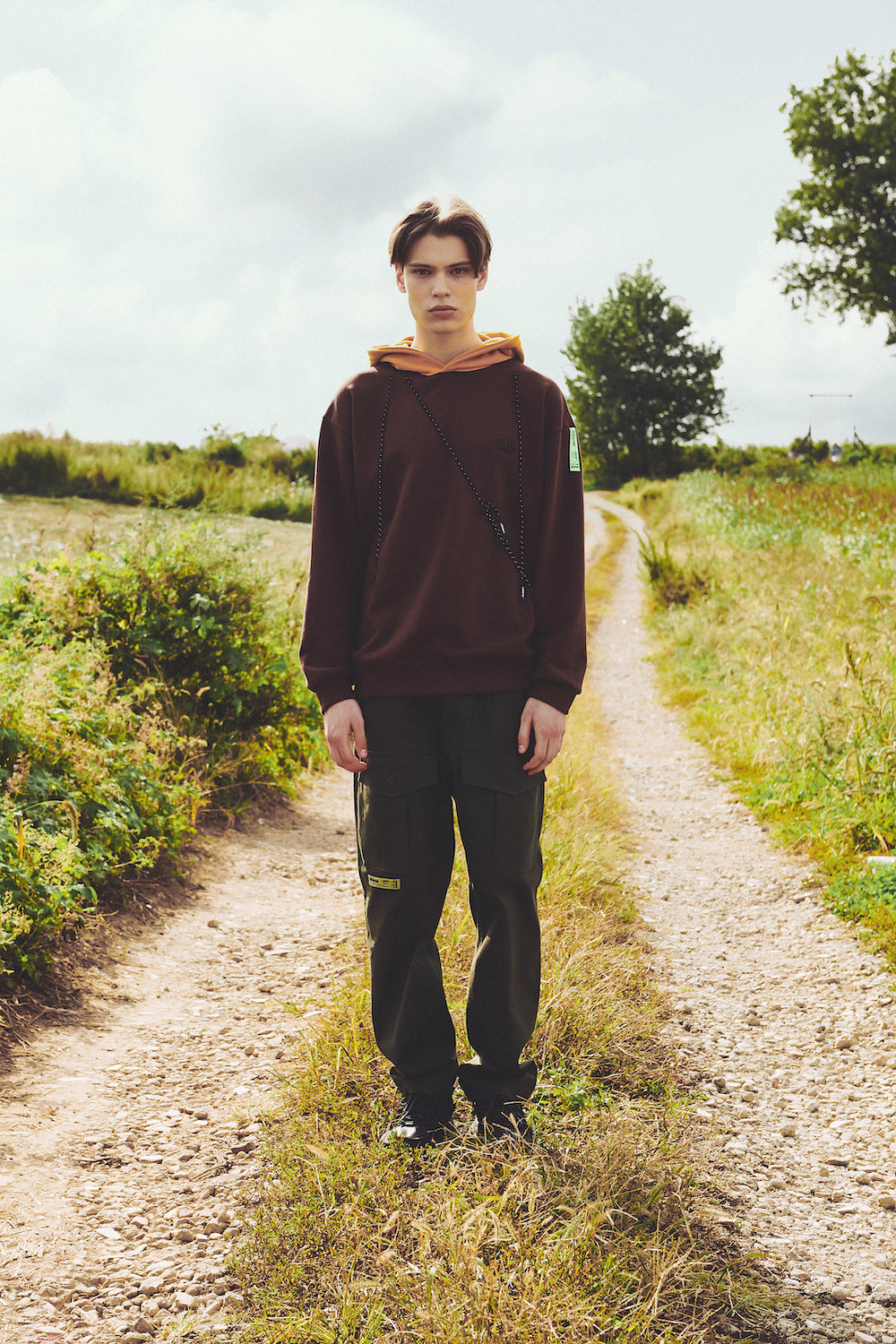 WIDE WORK PANTS / OLIVE