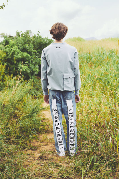 REBORN TWO FACE JEANS / LIGHE BLUE