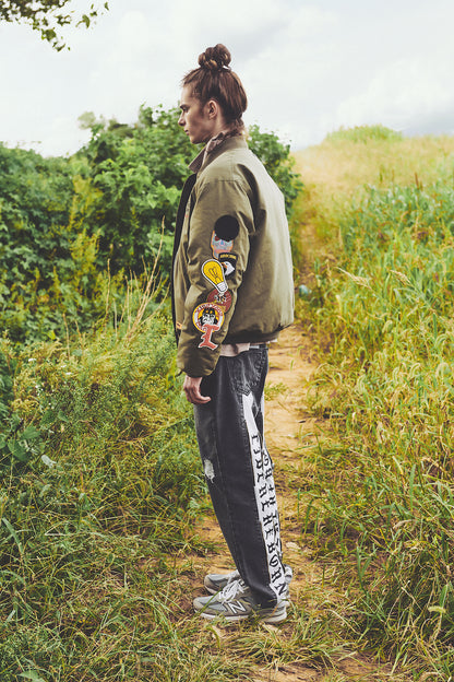 REBORN TWO FACE JEANS / BLACK