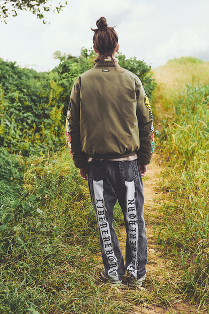 REBORN TWO FACE JEANS / BLACK