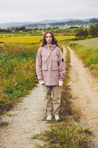 ZIP TRACK PANTS / BEIGE