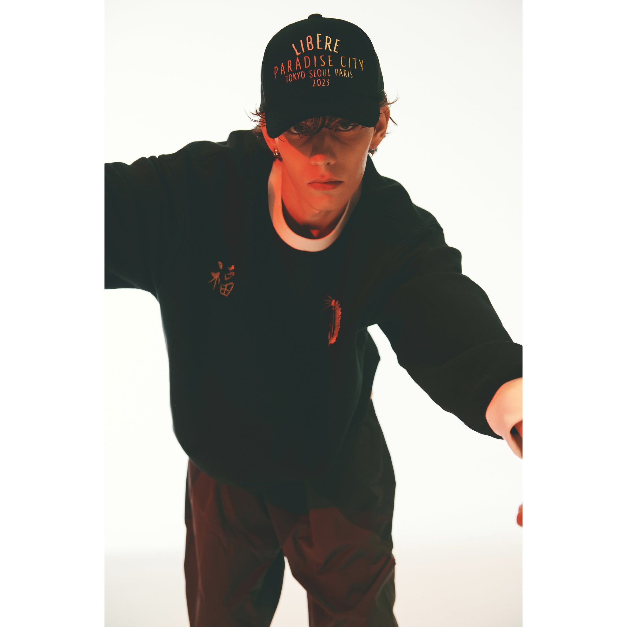 SOUVENIR 5 PANEL CAP / BLACK