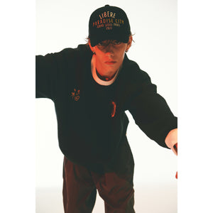SOUVENIR 5 PANEL CAP / BLACK