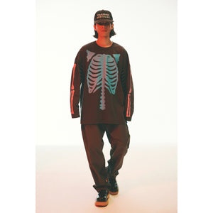 PARADOX BONE SLEEVE TEE / CHARCOAL
