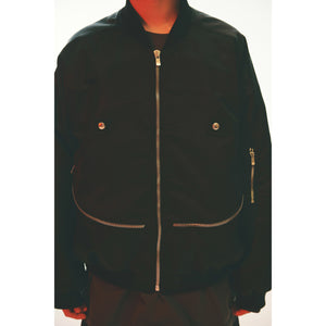 CHUCKLE MA-1 JACKET / BLACK