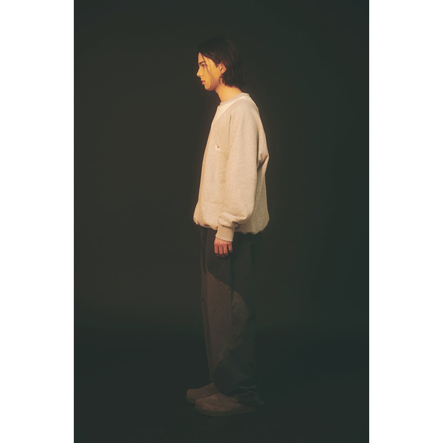 SPORTS CREW SWEAT / GRAY